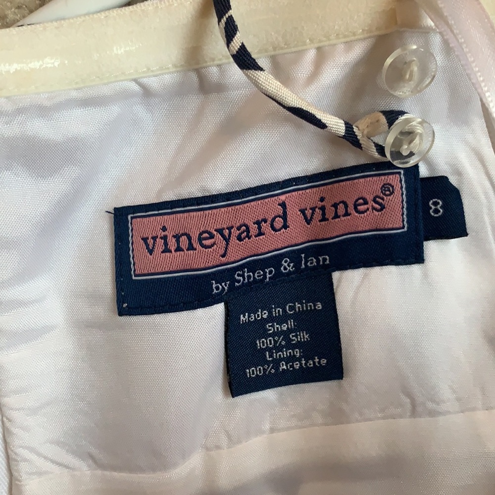 Vineyard Vines silk strapless floral dress - Picture 3 of 4
